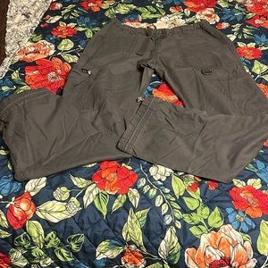 Grey koi scrub pants
